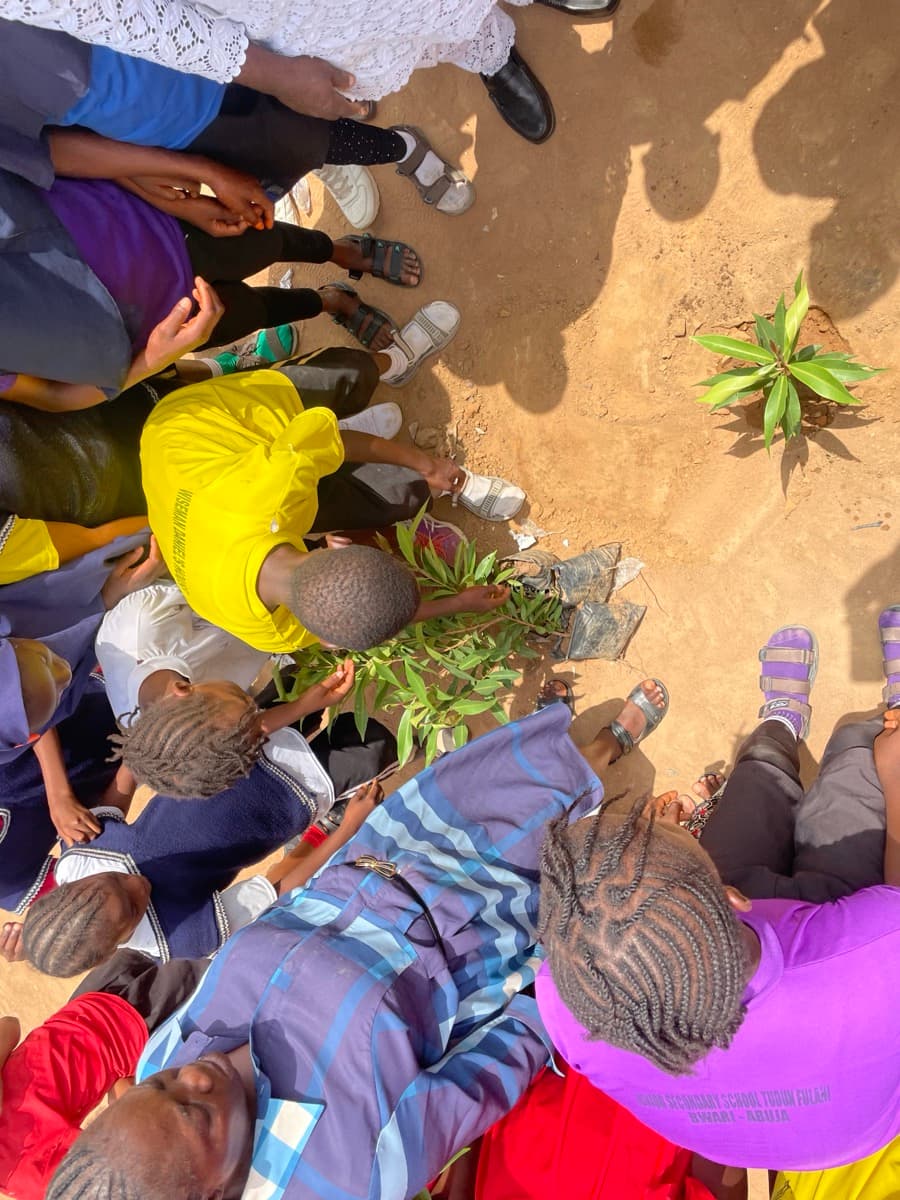 Community tree planting event